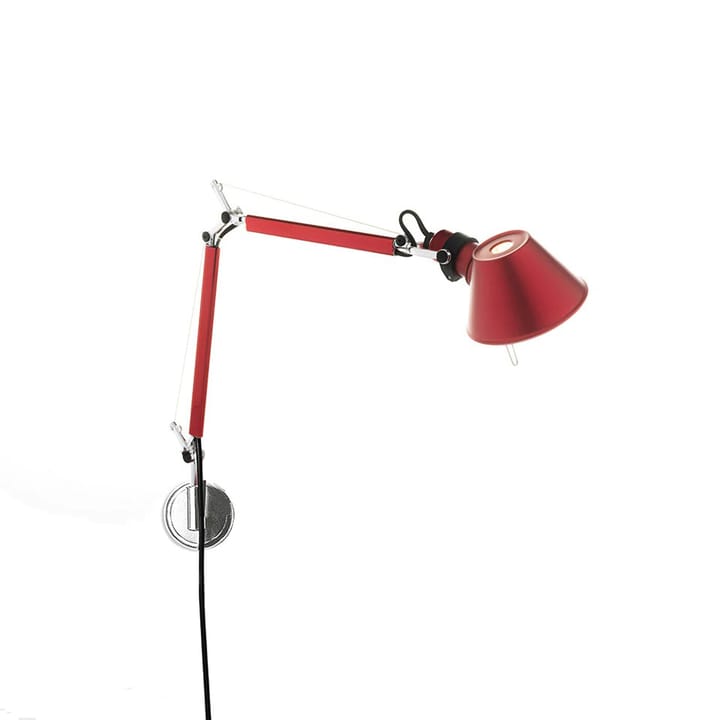 Tolomeo Micro wall lamp - Anodized red - Artemide