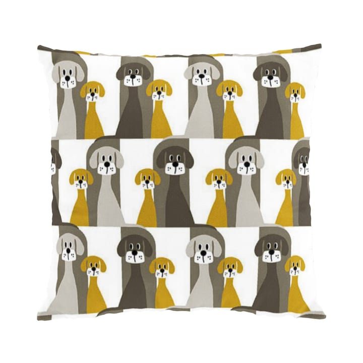 Buster cushion cover 47x47 cm - yellow-beige - Arvidssons Textil