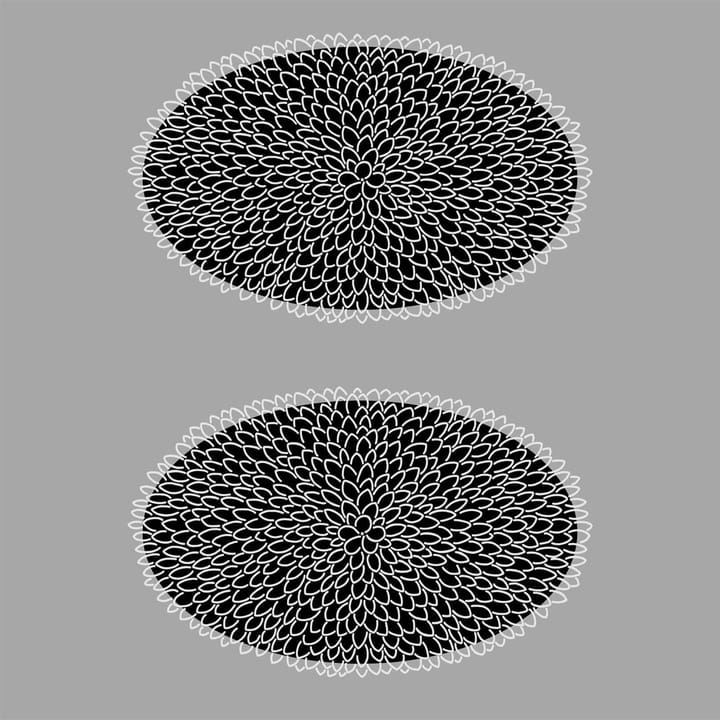Krysantemum fabric - grey - Arvidssons Textil