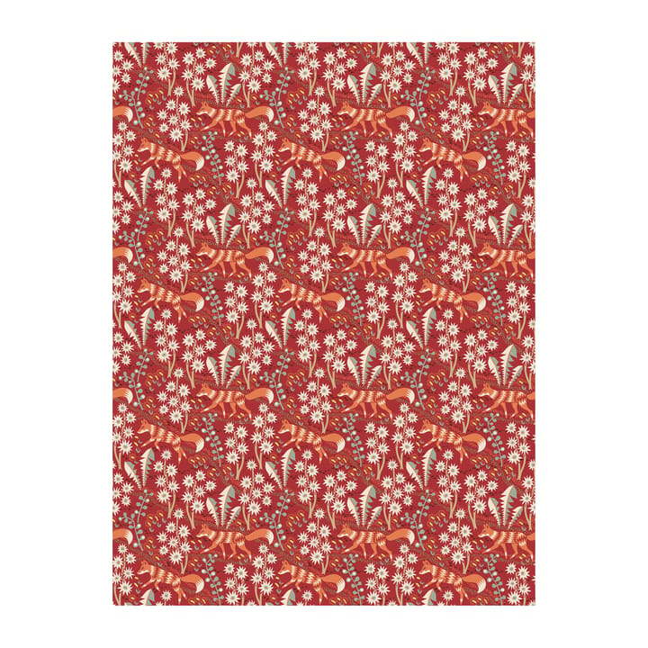 Stjärnspeja fabric - Red - Arvidssons Textil