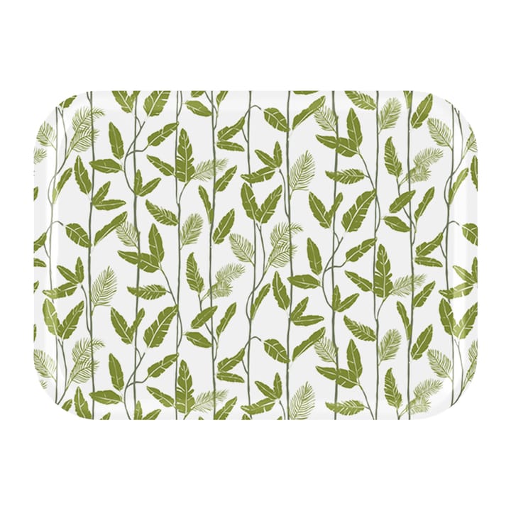 Mougli Green tray 20x27 cm - Green-white - Åry Home