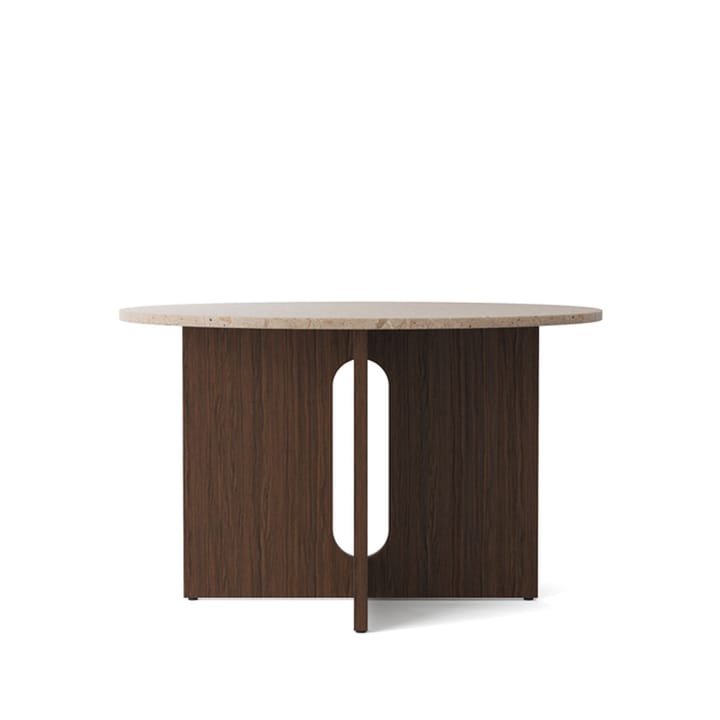 Androgyne dining table - Sand stone. stained oak stand - Audo Copenhagen