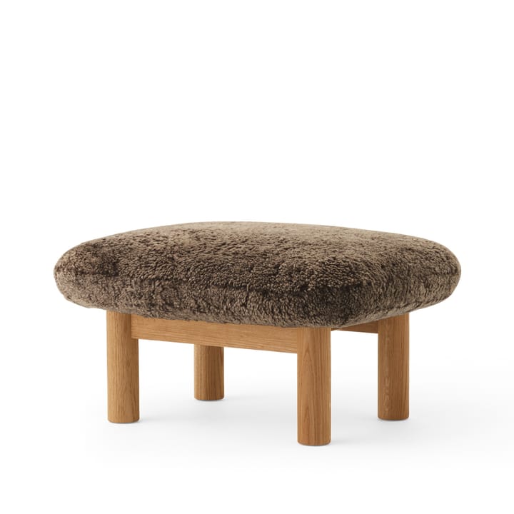 Brasilia footstool - Sheepskin root brown, oak legs - Audo Copenhagen