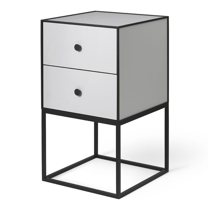 Frame 35 side table with two drawers - light grey - Audo Copenhagen