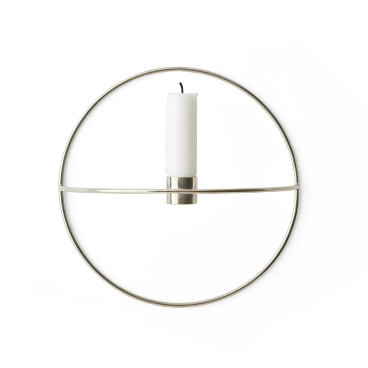 POV circle small candle holder - silver - Audo Copenhagen