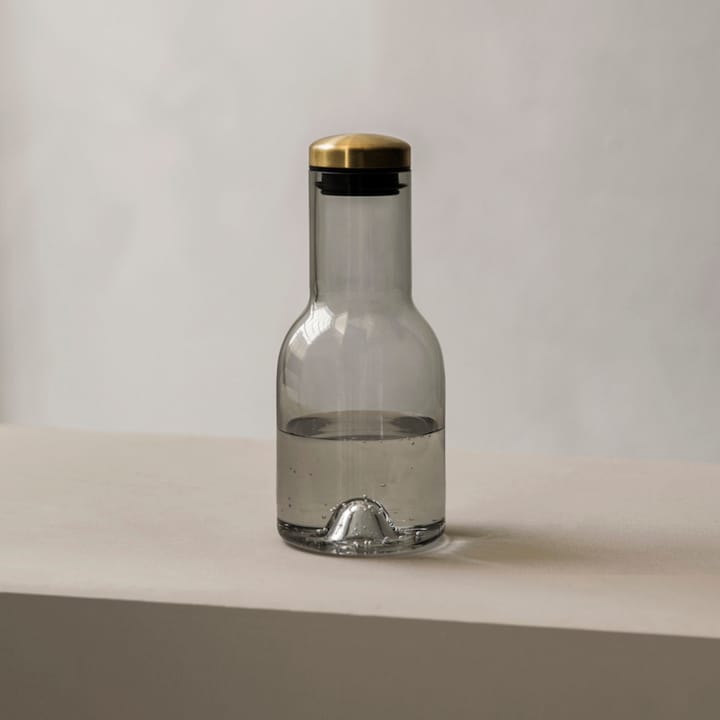 Water Bottle carafe - smoke, brass - Audo Copenhagen