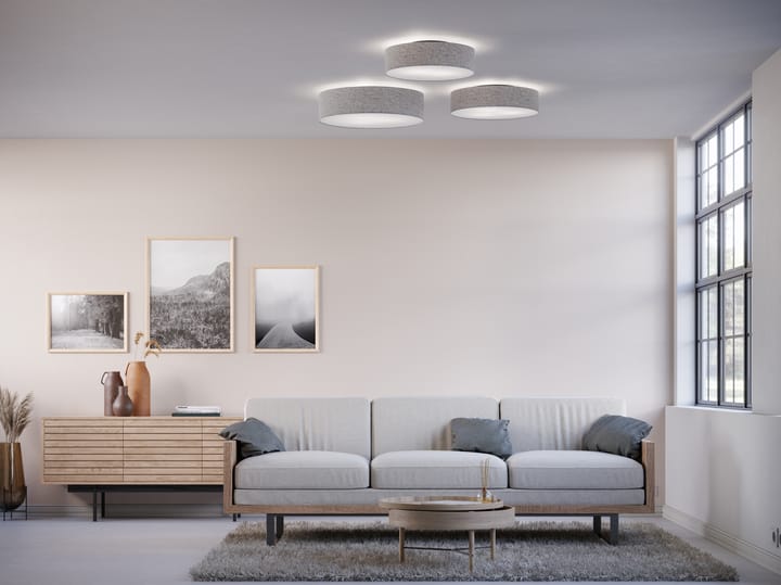 Soft ceiling lamp Ø44 cm - grey wool - Belid