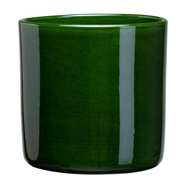 Romeo flower pot glazed �Ø13 cm - green - Bergs Potter