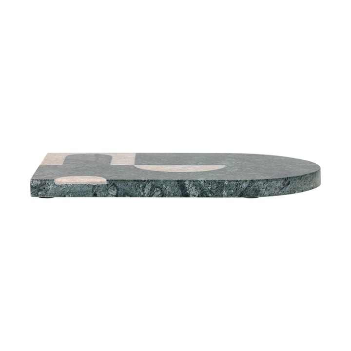 Abrianna cutting board 20x30 cm - Green-white marble - Bloomingville