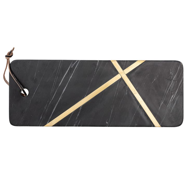 Elsi cutting board marble 15.5x40.5 cm - black - Bloomingville