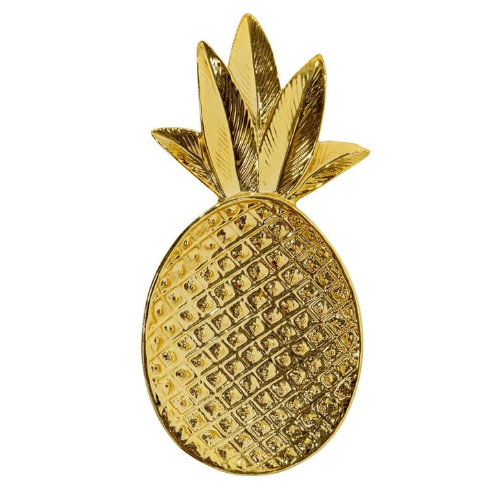 Pineapple decorational tray - gold - Bloomingville