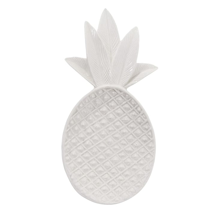 Pineapple decorational tray - white - Bloomingville