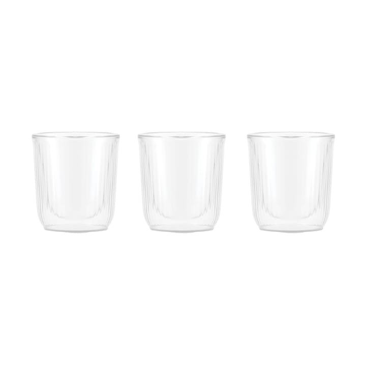 Douro double walled sake glass 6 cl 3-pack - Clear-bamboo - Bodum