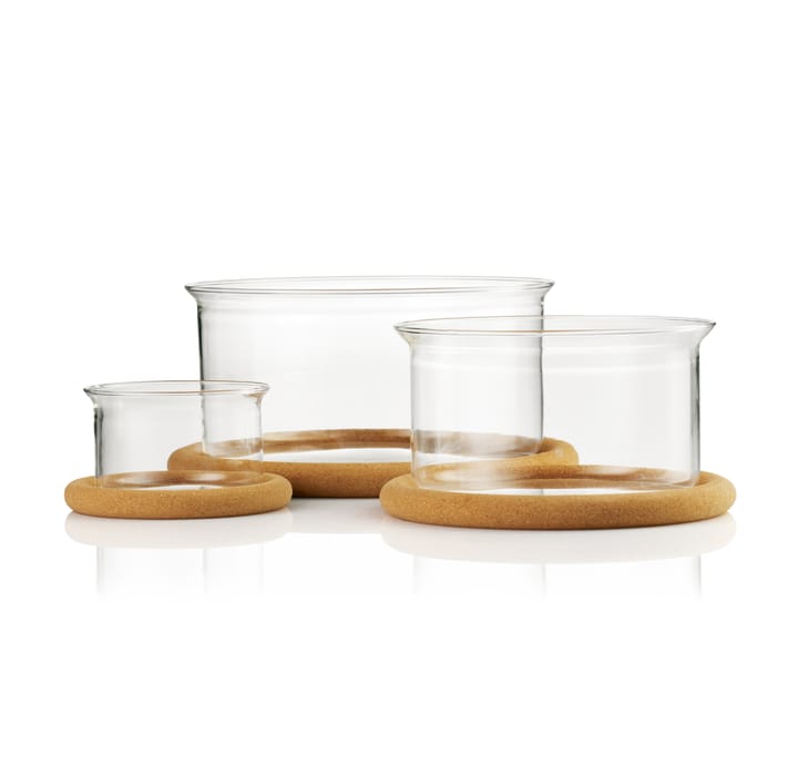 Hot Pot bowl set with cork lid 3-pack - Glas - Bodum