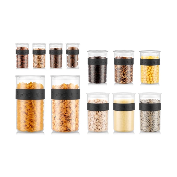 Presso storage jar with lid 12 parts - Clear - Bodum