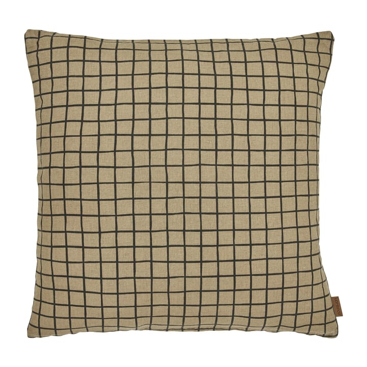 Tofta check cushion cover 45x45 cm - Brown - Boel & Jan