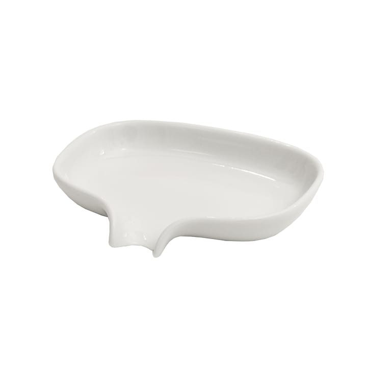 Soap dish with drainage spout porcelain - white - Bosign