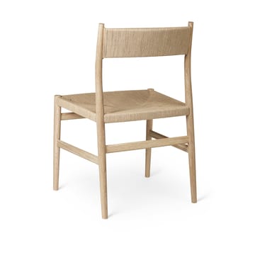 Arv chair woven back and seat - White oiled oak-paper ribbon - Brdr. Krüger