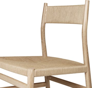 Arv chair woven back and seat - White oiled oak-paper ribbon - Brdr. Krüger
