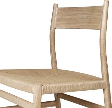 Arv chair woven seat - White oiled oak-paper ribbon - Brdr. Krüger