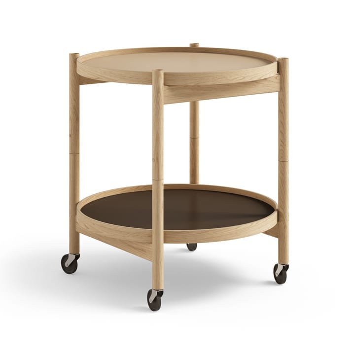 Bølling Tray Table model 50 - Earth, oiled oak stand - Brdr. Krüger