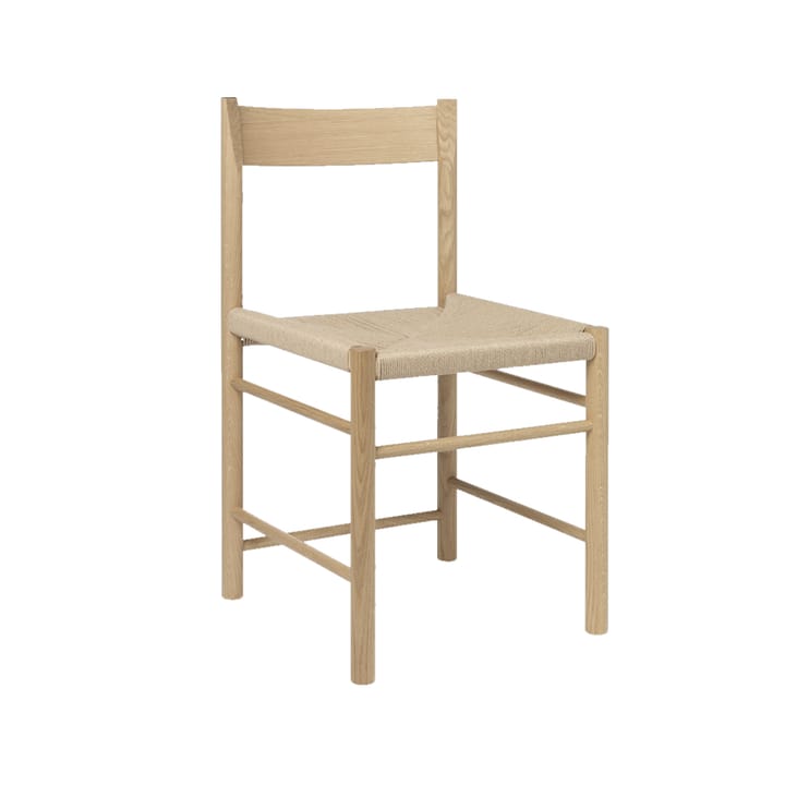 F-chair - Oiled oak, natural wicker seat - Brdr. Krüger