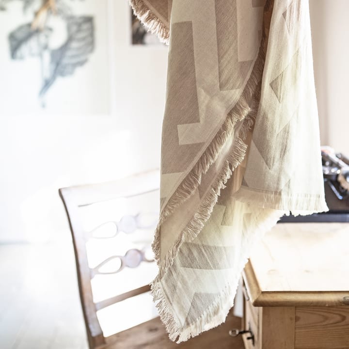 Florens cotton blanket - Greige (beige) - Brita Sweden