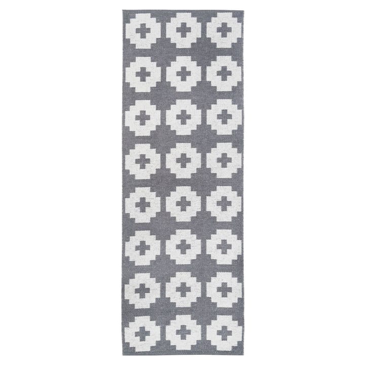 Flower rug stone (grey) - 70x150 cm - Brita Sweden