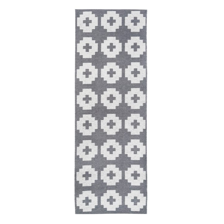 Flower rug stone (grey) - 70x200 cm - Brita Sweden
