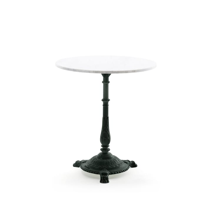 Classic coffee table - Marble white, black stand - Byarums bruk