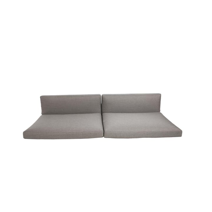 Connect cushion set sofa 3-seater - Cane-line Natté taupe - Cane-line