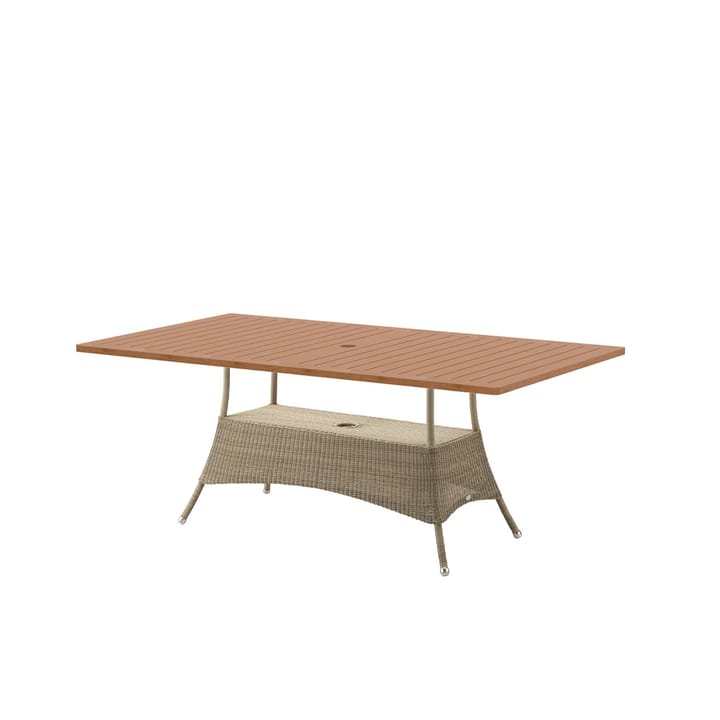 Lansing dining table 100x180 cm - Teak-weave taupe - Cane-line
