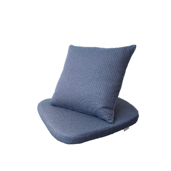 Moments chair cushion set - Cane-Line link blue - Cane-line