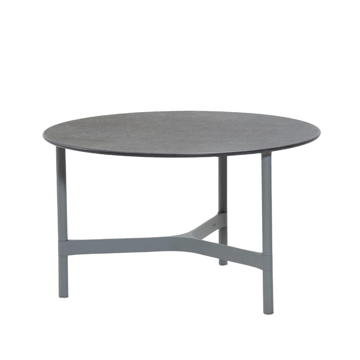 Twist coffee table medium Ø70 cm - Fossil black-light grey - Cane-line