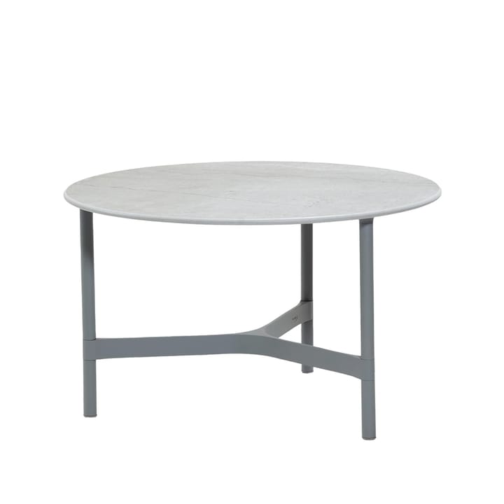 Twist coffee table medium Ø70 cm - Fossil grey-light grey - Cane-line