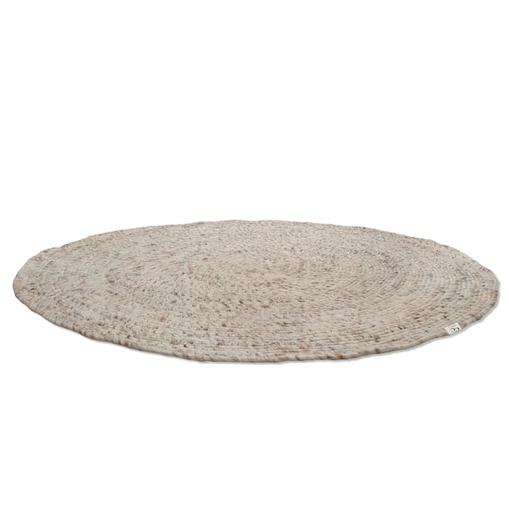 Merino wool carpet round Ø160 cm - beige - Classic Collection