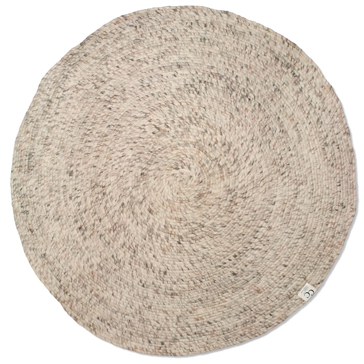 Merino wool carpet round Ø200 cm - beige - Classic Collection