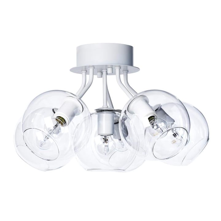 Tage ceiling lamp - white-clear glass - CO Bankeryd