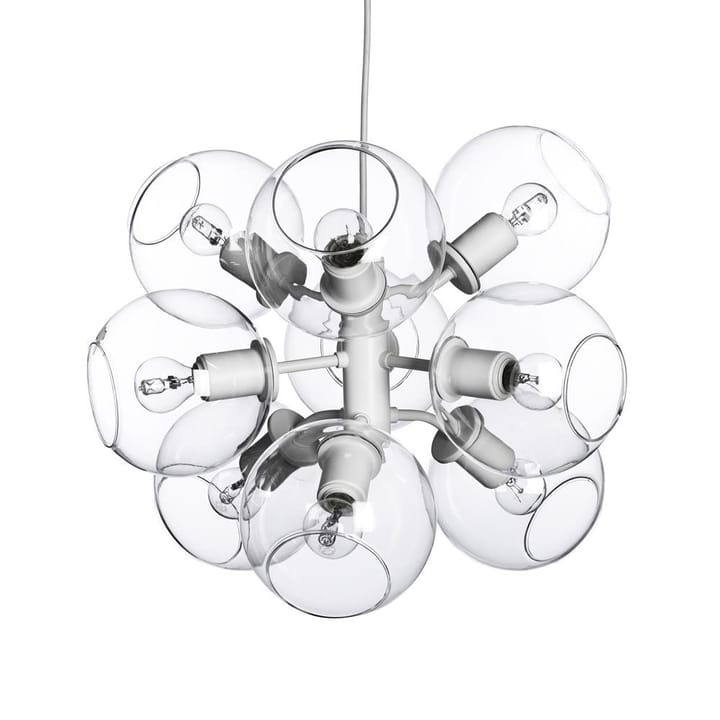 Tage pendant - white- clear glass - CO Bankeryd