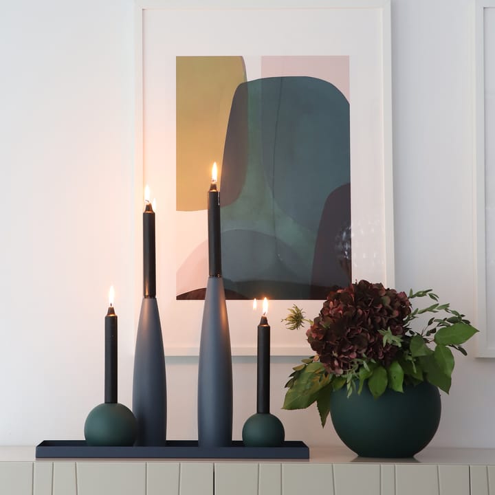 Ball candle holder 10 cm - dark green - Cooee Design