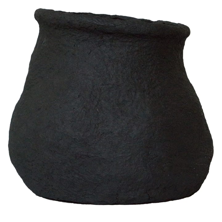 Paper flower pot black - Large Ø23 cm - DBKD