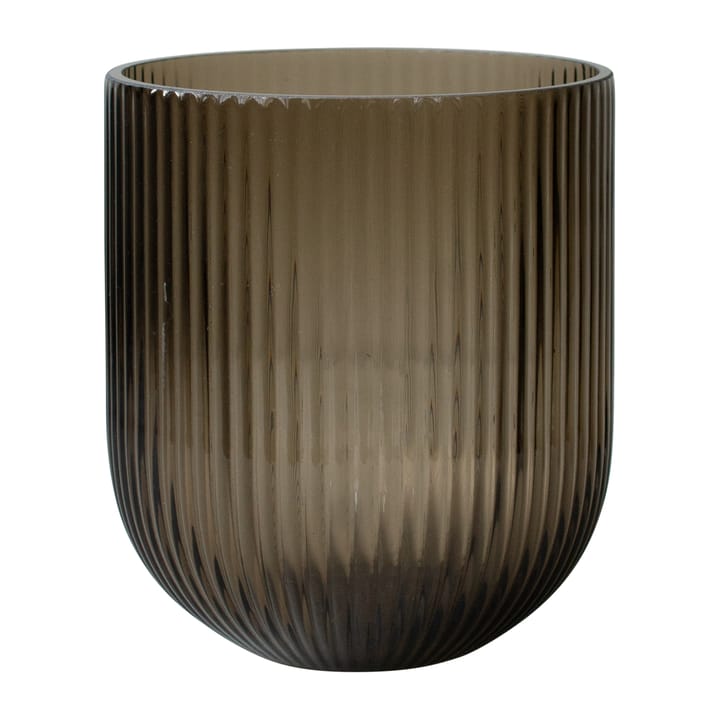 Simple Stripe glass vase brown - Medium - DBKD