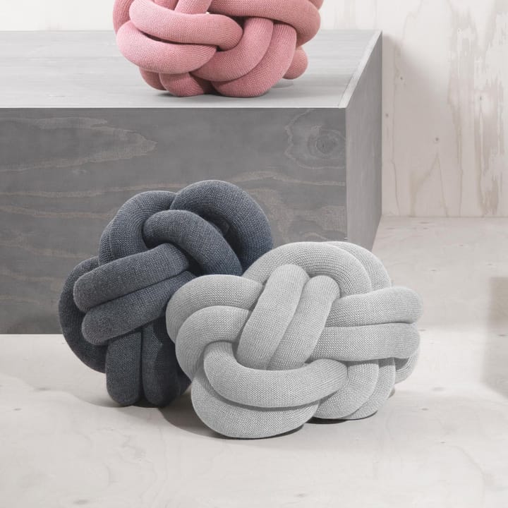 Knot cushion - light grey - Design House Stockholm