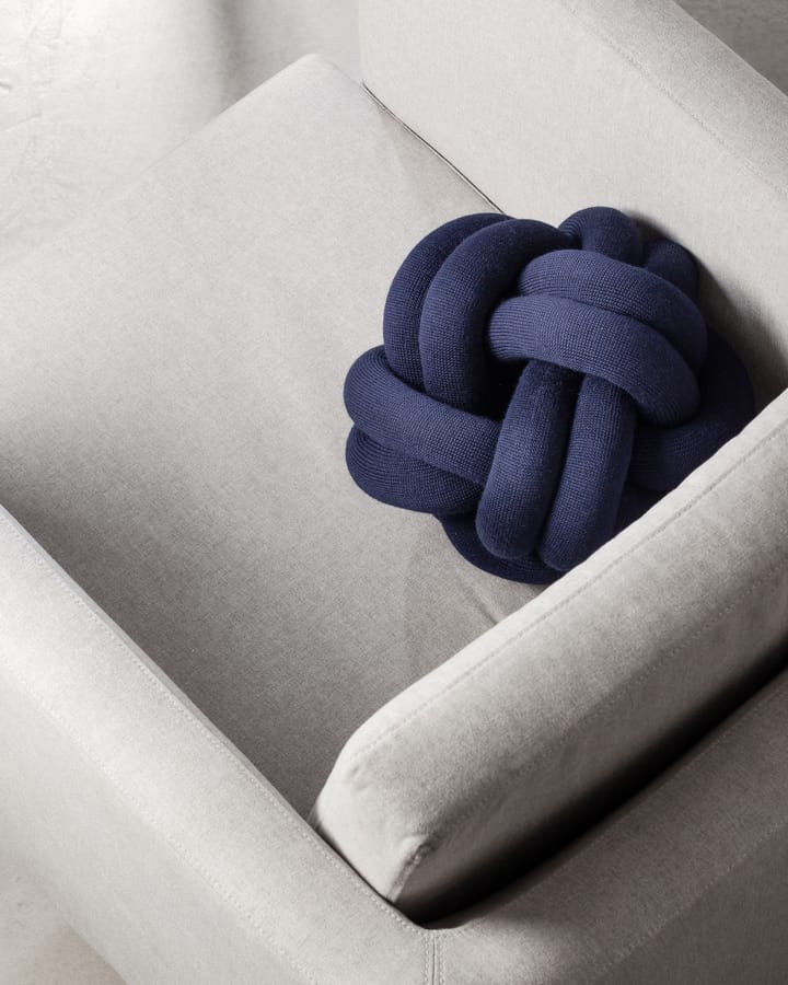Knot cushion - marine blue - Design House Stockholm
