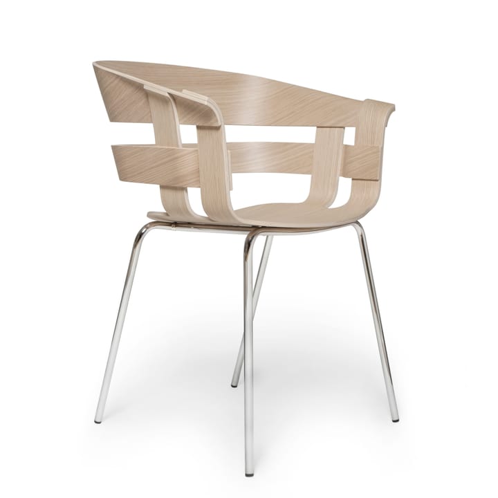 Wick Chair chair - Oak-chrome legs - Design House Stockholm