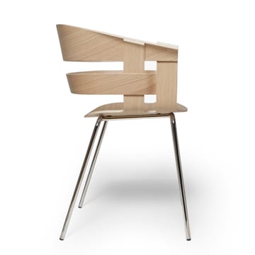 Wick Chair chair - Oak-chrome legs - Design House Stockholm