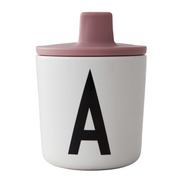 Design Letters beak lid to melamine cup - Ash rose - Design Letters