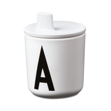 Design Letters beak lid to melamine cup - white - Design Letters