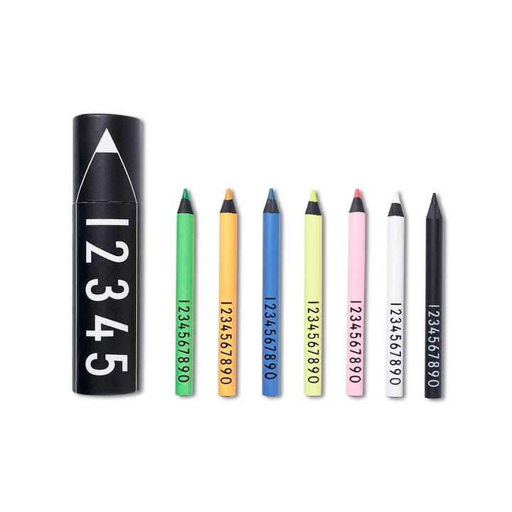 Design Letters color pencils - 7-pack-numbers neon - Design Letters