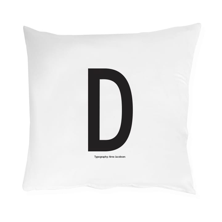 Design Letters pillow case 60x50 cm - D - Design Letters